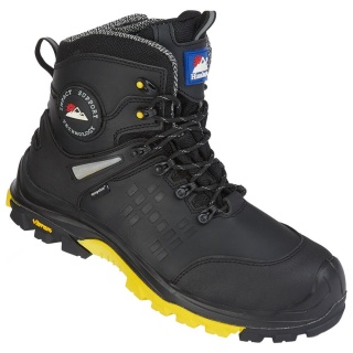 Himalayan Vibram  5801 Vibram Black Zipper Boot